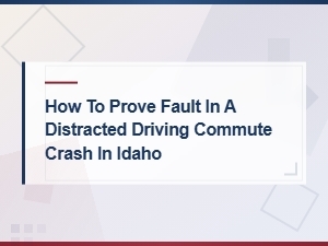 Proving Fault in a Distracted Driving Commute Crash in Idaho